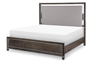 Upholstered Panel Bed King