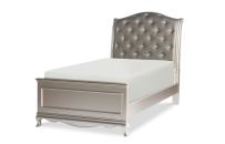 Upholstered Sleigh Twin Bed