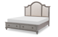 Upholstered Panel Bed w. Storage FB - King 