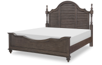 Louvered Poster Bed - Cal. King