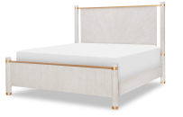 Panel Bed w/ Wood Posts, King