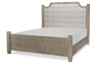Complete Upholstered Low Post Bed, Queen 