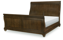 Complete Sleigh Bed, King 